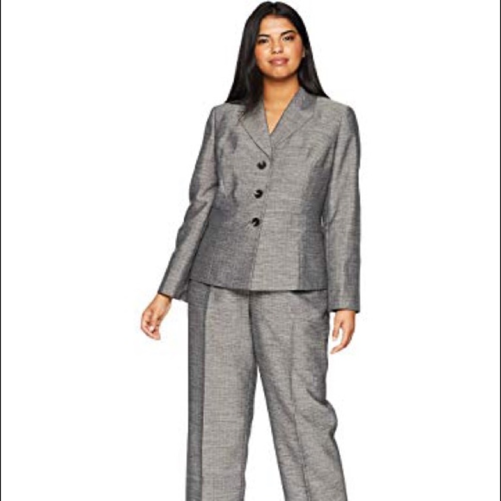 Women's Gray Blazer and Pants Set